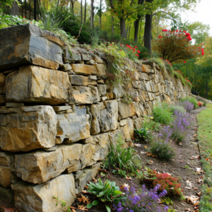 Retaining wall building in Moody Alabama