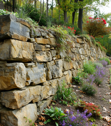 Retaining wall building in Moody Alabama